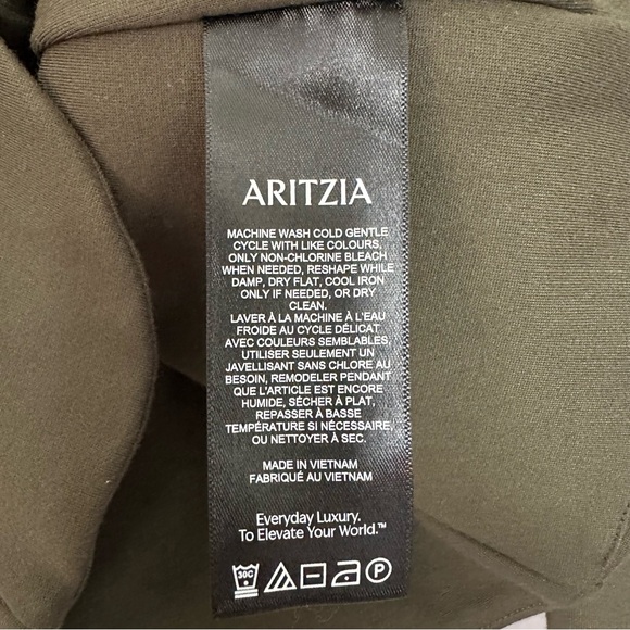 Wilfred Felice Ponte Top Ponte-knit button-up blouse Size 4 Green - Picture 14 of 15